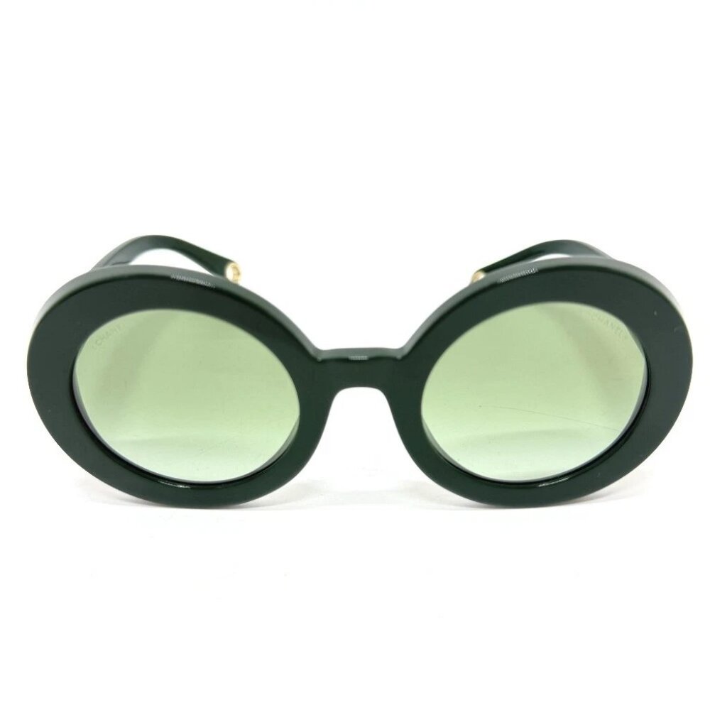 CHANEL 5489-A CC Mark Round Shape Eyewear sunglasses Plastic Green - Picture 12 of 12